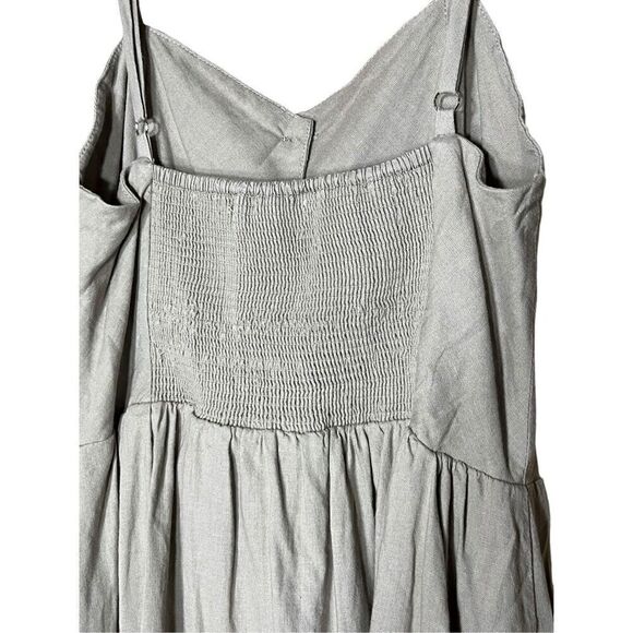 Mod Ref Linen Blend Midi Dress Size Small - Picture 7 of 10